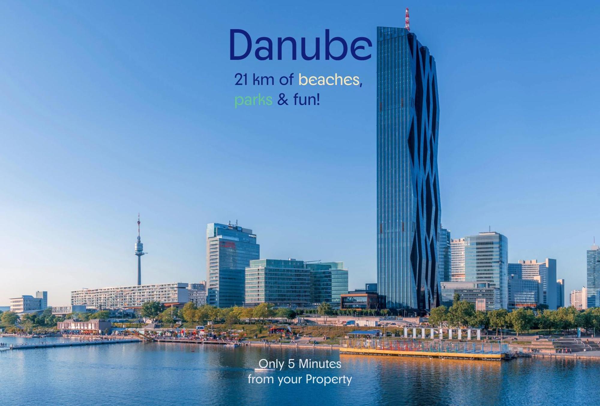 Joyful 2Br Apt. @ Millenium Tower And The Danube Βιέννη Εξωτερικό φωτογραφία